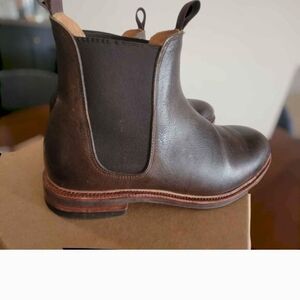 Meermin Mallorca Chelsea Boots In Green Kudu US 10. UK 9.  Goodyear Welted